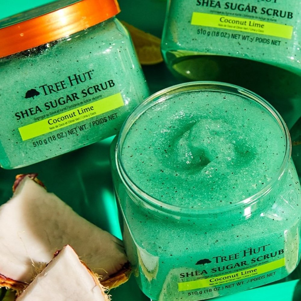 NEW Tree Hut Coconut Lime Shea Sugar Scrub - 18oz
